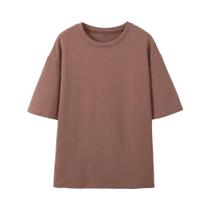 Conjunto Feminino De Primavera Em 2 Peças, Camisetas Básicas Sólidas E Calças De Cintura Alta Com