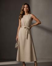 Conjunto Feminino de Saia Cecilia- Bege M