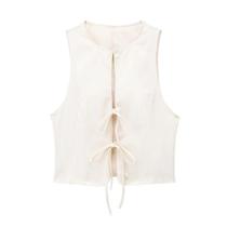 Conjunto Feminino De Verão: Regata Slim Fit E Saia De Cintura Alta Com Laço Decorativo - Vestido Da