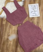 Conjunto feminino, duas peças