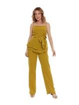 Conjunto Feminino Elegante, Blusa com Alças e Calça Reta Alfaiataria Liz hzcon0011 Conjunto Feminino Elegante, Blusa com Alças e Calça Reta Alfaiataria Liz hzcon0011
