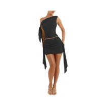 Conjunto Feminino Elegante De Top Plissado E Saia Curta Cor Sólida Para Praia De Verão Com Alça De Conjunto Feminino Elegante De Top Plissado E Saia Curta Cor Sólida Para Praia De Verão Com Alça De