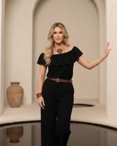 Conjunto Feminino Elegante - Preto G Conjunto Feminino Elegante - Preto G