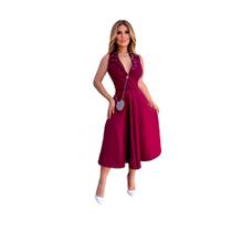 Conjunto Feminino Festa Saia Midi Colete Alfaiataria Social Conjunto Feminino Festa Saia Midi Colete Alfaiataria Social