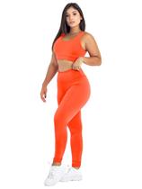 Conjunto Feminino Fitness Top Alça + Calça Legging Basica MAG853_902 Conjunto Feminino Fitness Top Alça + Calça Legging Basica MAG853_902