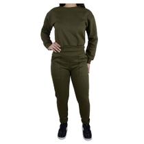 Conjunto Feminino Hirlogs Moletom Verde - 240A