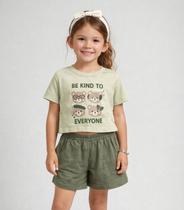 Conjunto Feminino Infantil Blusa E Short Select Verde