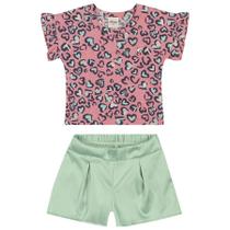 Conjunto Feminino Infantil Com Estampa Elian