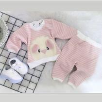 Conjunto feminino infantil inverno - bebê - calça e casaco