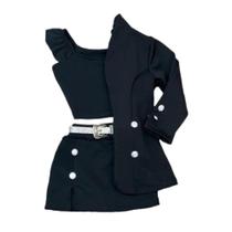 Conjunto Feminino Infantil Inverno Blogueirinha Look Inverno