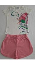 Conjunto feminino infantil Malwee Kids blusa e short