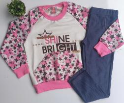 Conjunto feminino infantil moletom e legging - diversos