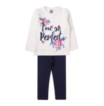 Conjunto feminino infantil moletom e legging