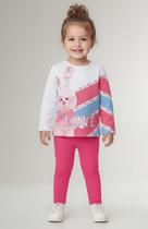 CONJUNTO FEMININO INFANTIL MOLETOM VÁRIAS ESTAMPAS Nº 1 AO 3