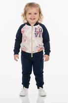 CONJUNTO FEMININO INFANTIL MOLETOM VÁRIAS ESTAMPAS Nº 1 AO 3