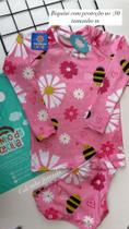 Conjunto Feminino Infantil Uv 50+ Abelhinha