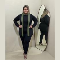 Conjunto Feminino Inverno 2 Peças Cacharrel Cardigan Plus Size Conjunto Feminino Inverno 2 Peças Cacharrel Cardigan Plus Size