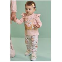 Conjunto Feminino Inverno Café Com Amigos ALECRIM KUKIÊ Cor:RosaTamanho:2