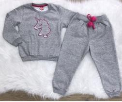 Conjunto feminino inverno moletom flanelado - modelos variados