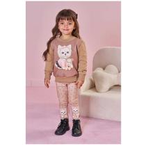 Conjunto Feminino Inverno Peluciado Gatinha INFANTI Cor:MarromTamanho:3 Conjunto Feminino Inverno Peluciado Gatinha INFANTI Cor:MarromTamanho:3