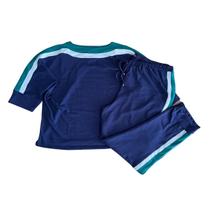 Conjunto Feminino Inverno Plus Size De Moletinho Calça E Blusa Manga 3/4 Raio De Luz