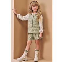 Conjunto Feminino Inverno Tres Peças INFANTI Cor:BegeTamanho:12 Conjunto Feminino Inverno Tres Peças INFANTI Cor:BegeTamanho:12