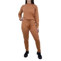 Conjunto Feminino Isabelitta Moletinho Marrom Toffe - 33011 Conjunto Feminino Isabelitta Moletinho Marrom Toffe - 33011