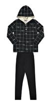 Conjunto Feminino Jaqueta C/ Capuz Pelos Juvenil Nº 12 Ao 16