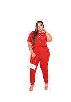Conjunto Feminino Jogger Blusinha + Calça Plus Size Conjunto Feminino Jogger Blusinha + Calça Plus Size
