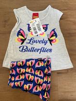 Conjunto feminino kyly verão - lovely butterflies - borboleta Conjunto feminino kyly verão - lovely butterflies - borboleta