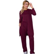 Conjunto Feminino Lanzinha 3 Peças Casual Confortável