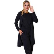 Conjunto Feminino Lanzinha 3 Peças Casual Confortável