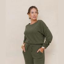 Conjunto Feminino Lanzinha Blusa Manga Longa e Calça Reta Não Amassa Conjunto Feminino Lanzinha Blusa Manga Longa e Calça Reta Não Amassa