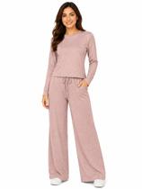 Conjunto Feminino Lãzinha Fria Premium Calça Pantalona Wide Leg Conjunto Feminino Lãzinha Fria Premium Calça Pantalona Wide Leg
