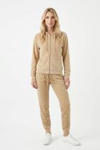 Conjunto Feminino Liso Moletom Plush Com Touca Toque Macio