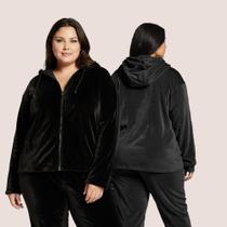 Conjunto Feminino Liso Moletom Plush Plus Size Toque Macio