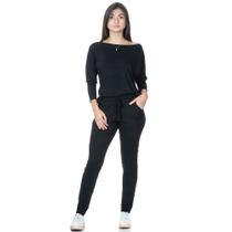 Conjunto Feminino Longo Calça e Blusa Viscolycra Outono Inverno Conjunto Feminino Longo Calça e Blusa Viscolycra Outono Inverno