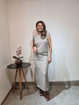 Conjunto Feminino Longo Cinza Tam 40 Conjunto Feminino Longo Cinza Tam 40