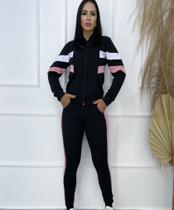 Conjunto Feminino Manga Longa Tricolor Bico Outono-inverno