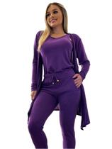 Conjunto Feminino Moletinho 03 peças