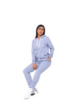 Conjunto Feminino Moletom Calça E Blusa Feminino Flanelado Com Zíper Modelo Canguru