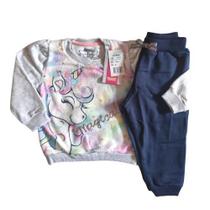 Conjunto feminino moletom infantil inverno - unicórnio - marca tileesul