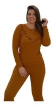 Conjunto Feminino Moletom Malha Crepe Roupa Feminina Modinha DONNA MOÇA - Dona Moça