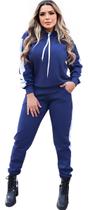 Conjunto Feminino Moleton Calça e Blusa Gorro Bolsos Conjunto Feminino Moleton Calça e Blusa Gorro Bolsos
