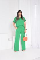 conjunto feminino pantalona calça e blusa