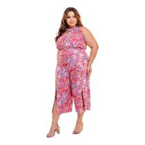 Conjunto Feminino Plus Size Blusa e Calça Capri