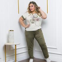 Conjunto Feminino Plus Size Calça e Blusa Conjunto Feminino Plus Size Calça e Blusa