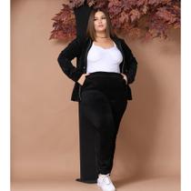 Conjunto Feminino Plush Veludo Bolso Capuz Zíper outono Inverno Conjunto Feminino Plush Veludo Bolso Capuz Zíper outono Inverno