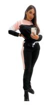 Conjunto Feminino Recortes Moletinho Blogueira Papilloo