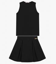 Conjunto Feminino Regata com Saia Trick Nick Preto